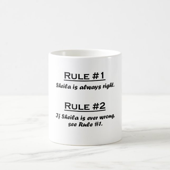 Rule Sheila Coffee Mug (Center)
