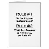 Rule Tax Preparer (Front)