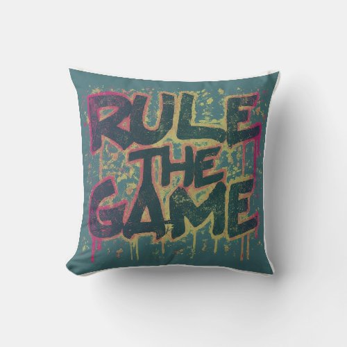 Rule the Game Throw Pillow