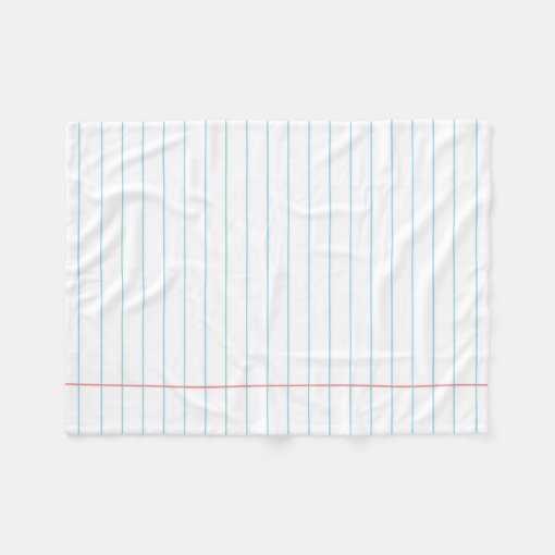 RULED LINED PAPER BLANKET Zazzle