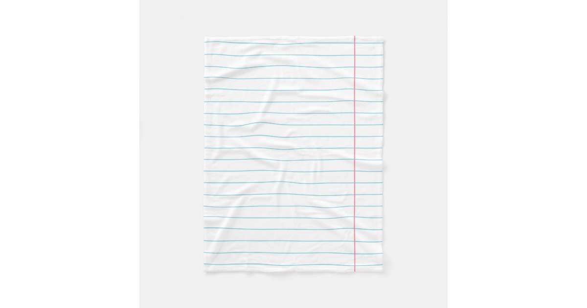 RULED LINED PAPER BLANKET Zazzle