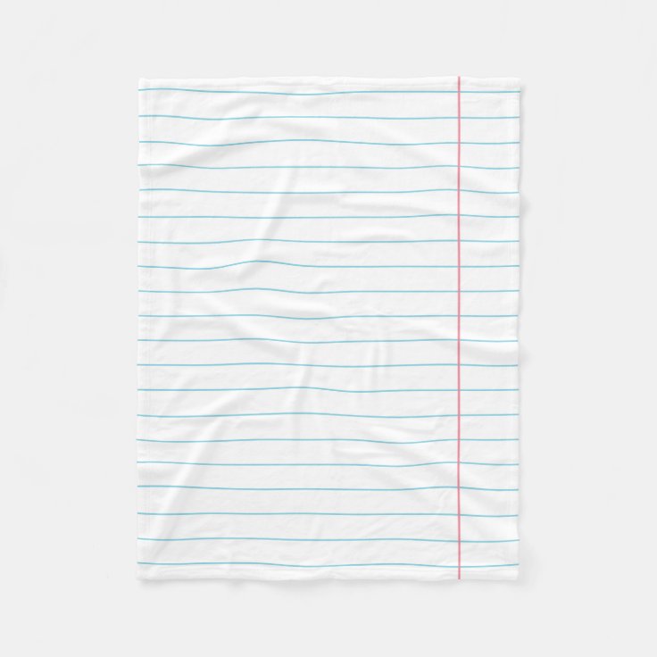 RULED LINED PAPER BLANKET Zazzle