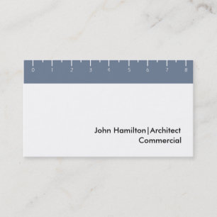 Ruler blue business card