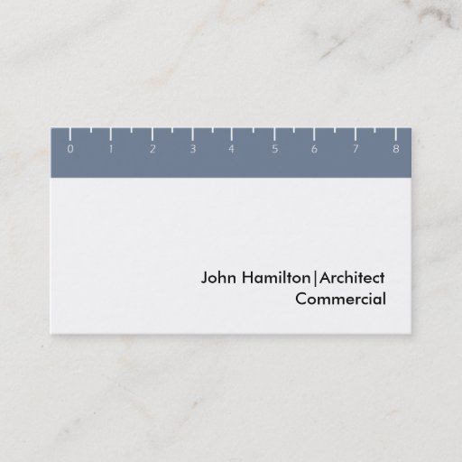 Customizable Ruler blue business cards