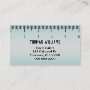 ruler graphic for business business card