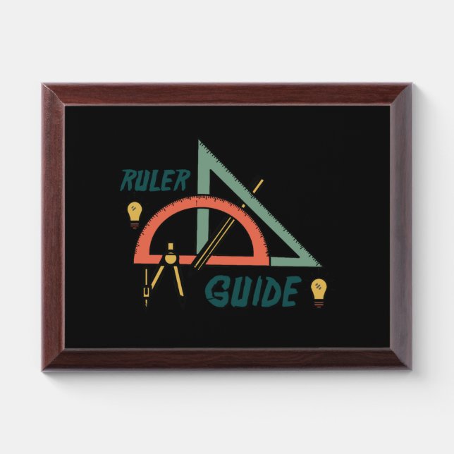 Ruler Guide, High School Award Plaque (Horizontal)