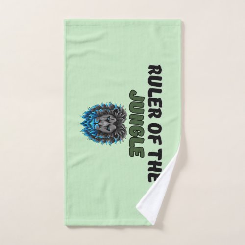Ruler of the jungle hand towel 
