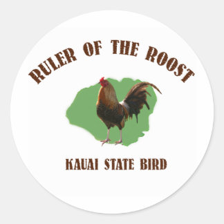 Ruler of the Roost Kauai Stickers