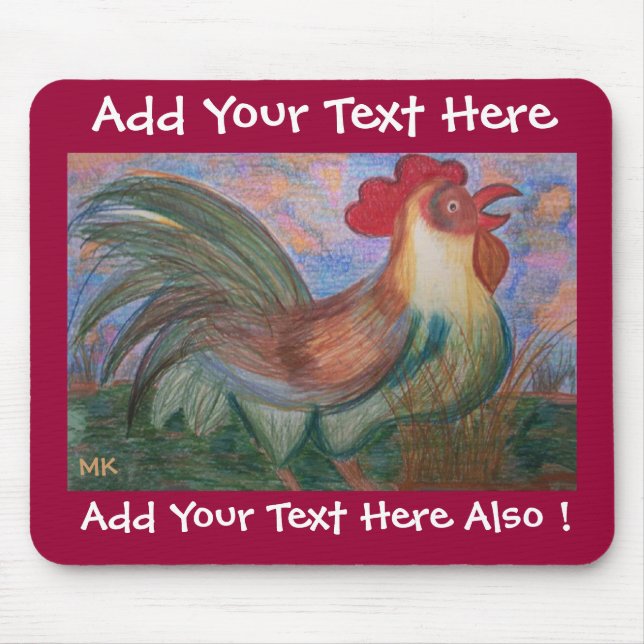 Ruler of the Roost Template Mouse Pad (Front)