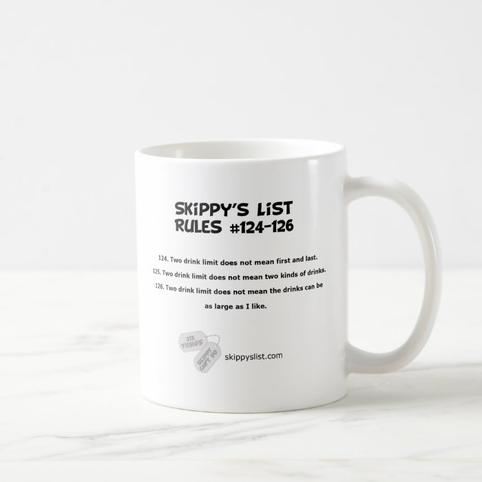 Rules #124 126 mug