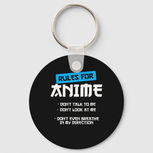 rules  anime clothing manga art cosplay otaku gift keychain