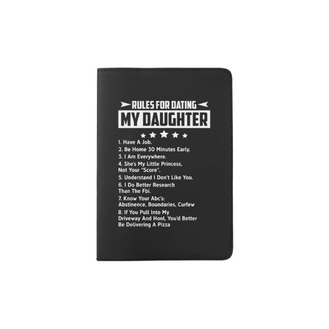 Rules for dating my daughter passport holder (Front)