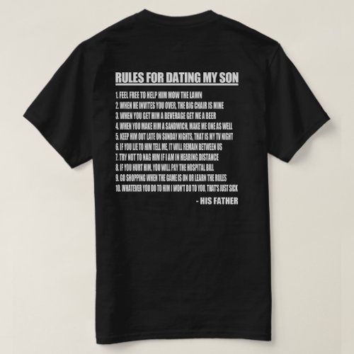 Rules For Dating My Son T_Shirt