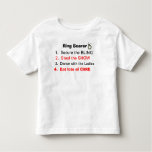 Rules Of A Ring Bearer T-shirt at Zazzle