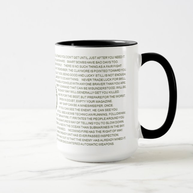 Rules of Combat Mug (Right)