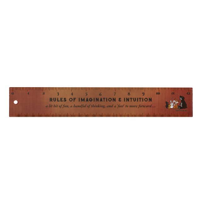 Rules of IMAGINATION & INTUITION Ruler (Front)