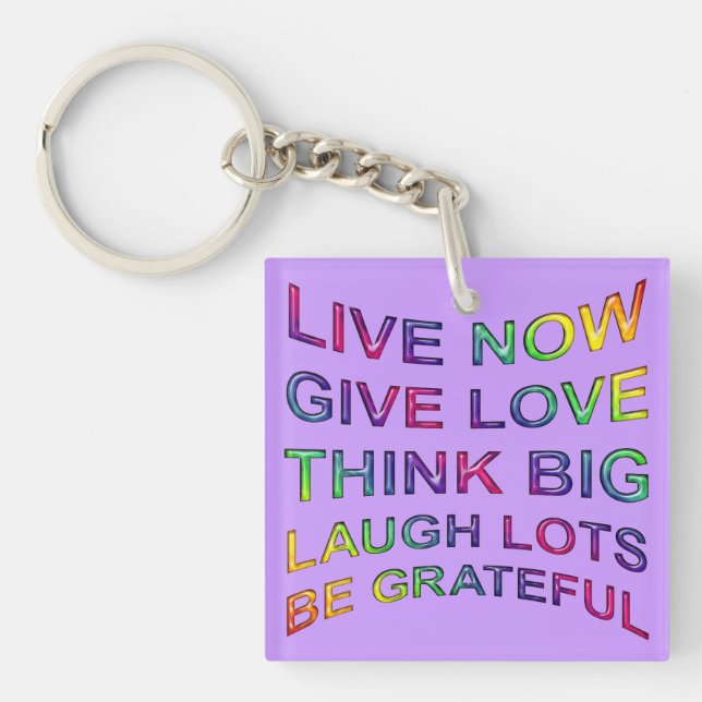 Rules Of Life Keychain (Front)