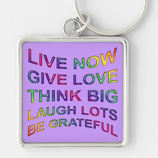 Rules Of Life Keychain (Front)
