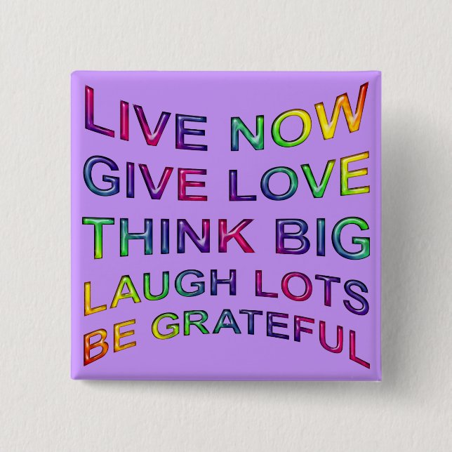 Rules Of Life Pinback Button (Front)