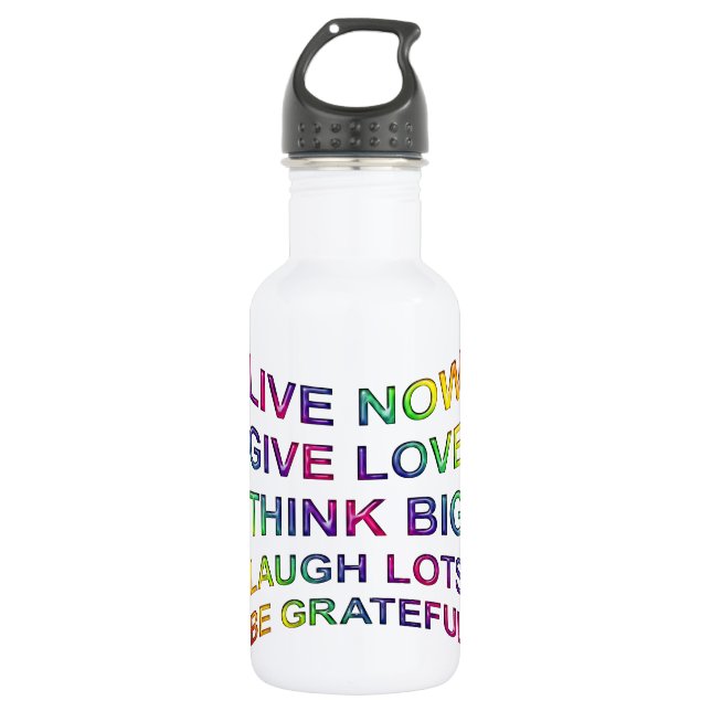 Rules Of Life Water Bottle (Front)