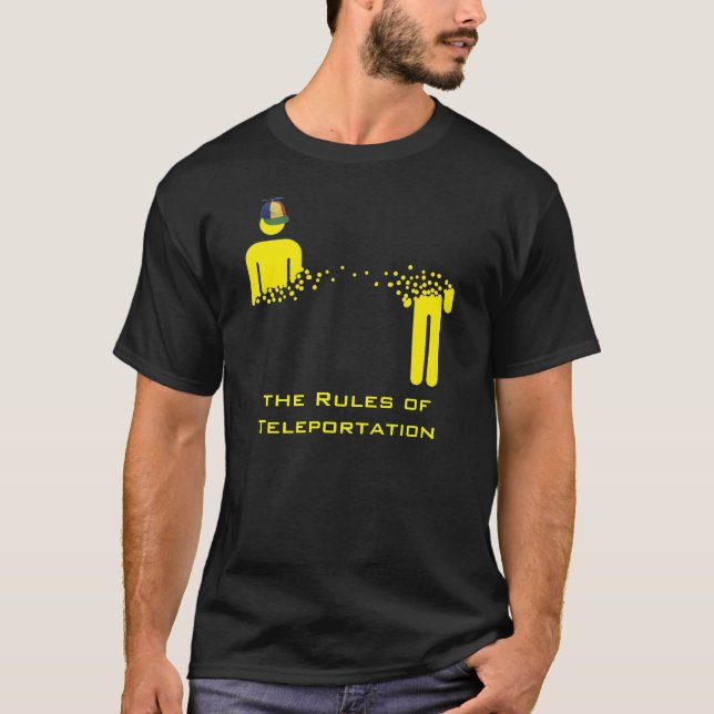 Rules of Teleportation Dark T-Shirt (Front)