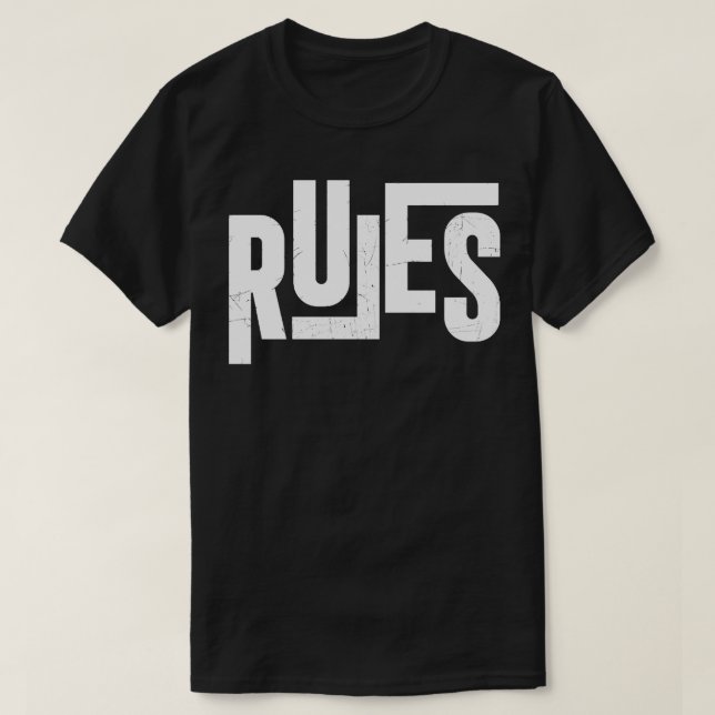 Rules Old school Hiphop 1 T-Shirt (Design Front)