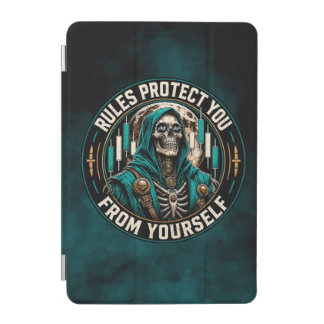 Rules Protect You From Yourself Teal Smoke Reaper iPad Mini Cover