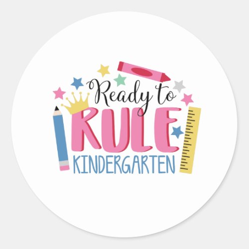 Ruling Kindergarten Classic Round Sticker