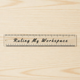 Ruling My Workspace Funny Typography Ruler