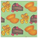 Rum Cake Beef Patties Plantains Jamaican Food Fabric