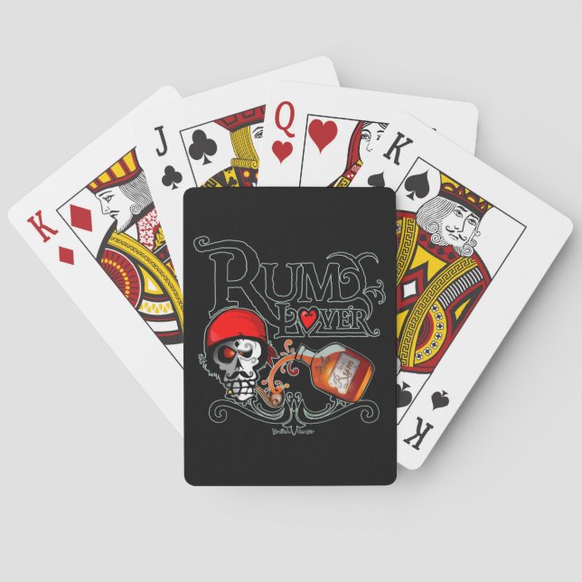 Rum lover poker cards (Back)