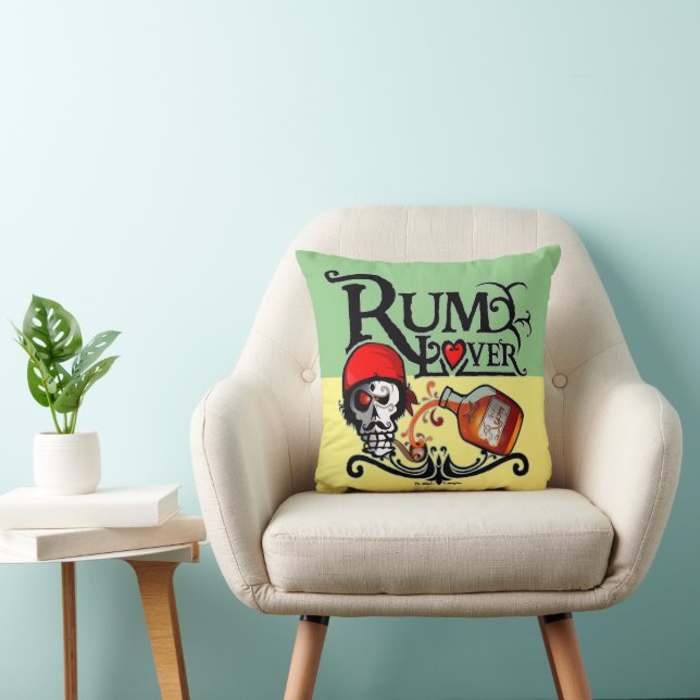 Rum lover throw pillow (Chair)