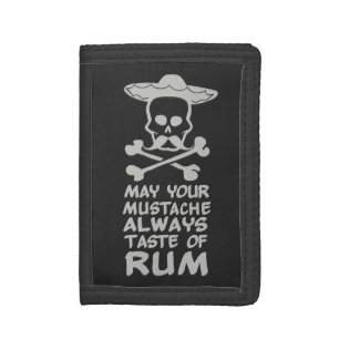 Rum Mustache custom color wallets