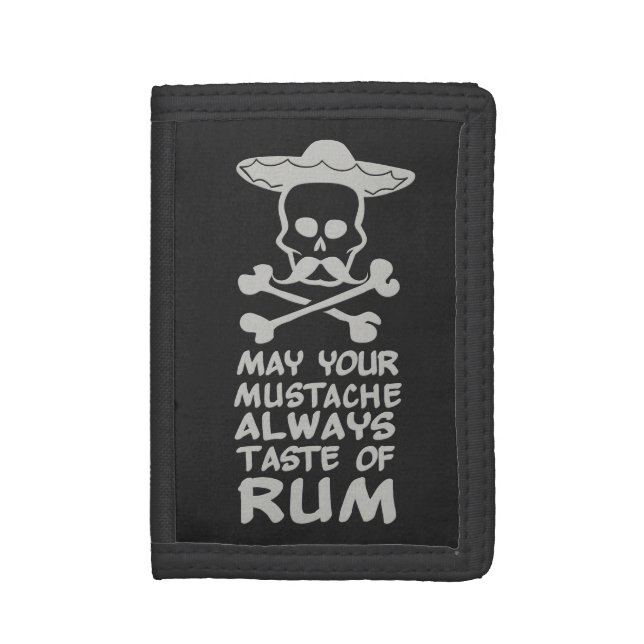Rum Mustache custom color wallets (Front Vertical)