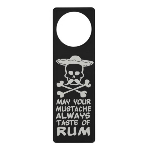 Rum Mustache custom door hanger