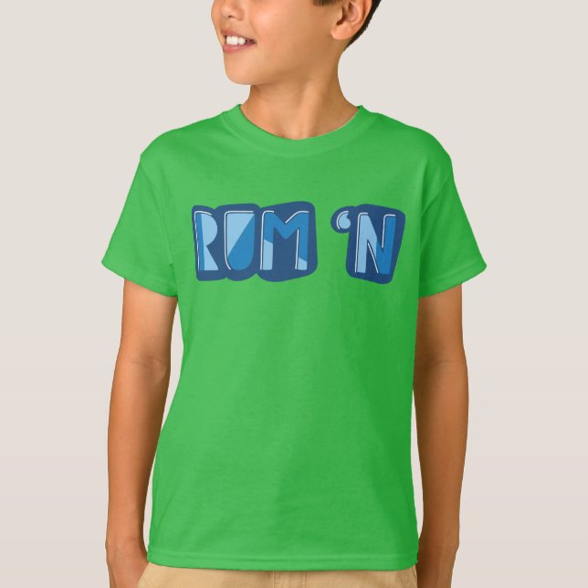 Rum 'n, English, Yorkshire Slang Dialect T-Shirt (Front)