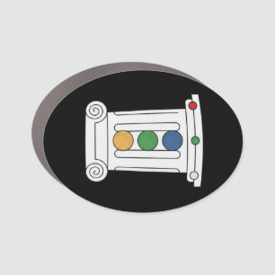 RUM Oval Car Magnet