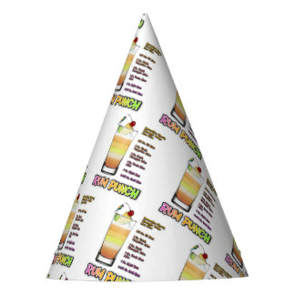 RUM PUNCH Cocktail Recipe Art Party Hat