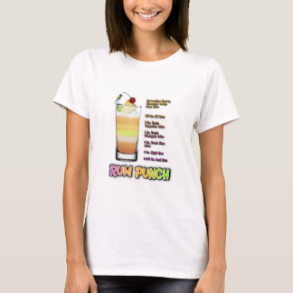 RUM PUNCH Cocktail Recipe Art T-Shirt