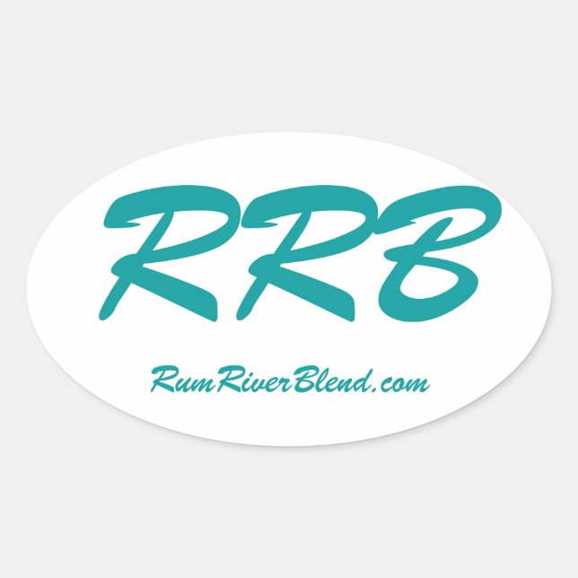 Rum River Blend Oval Sticker (Front)