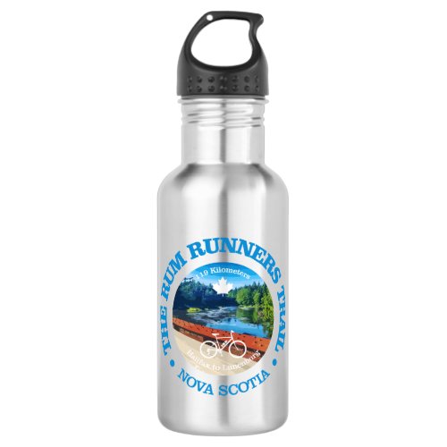 Rum Runners Trail cycling c Stainless Steel Water Bottle