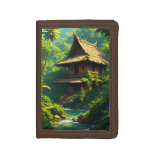 Rumah di Tepi Sungai - A Riverside Home Tri-fold Wallet