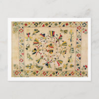 Rumal: square embroidery cover showing Punjabi dan
