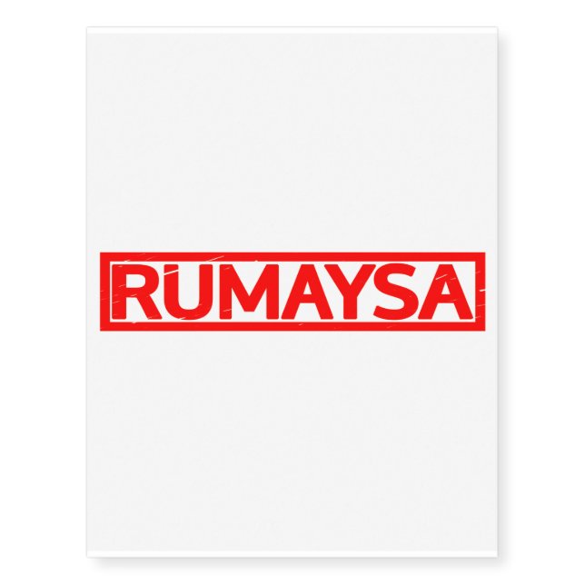 Rumaysa Stamp Temporary Tattoos (Front)