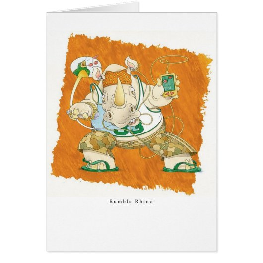 Rumble Rhino Cards (Front)