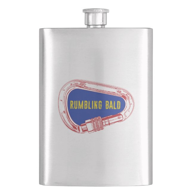 Rumbling Bald Climbing Carabiner Flask (Front)