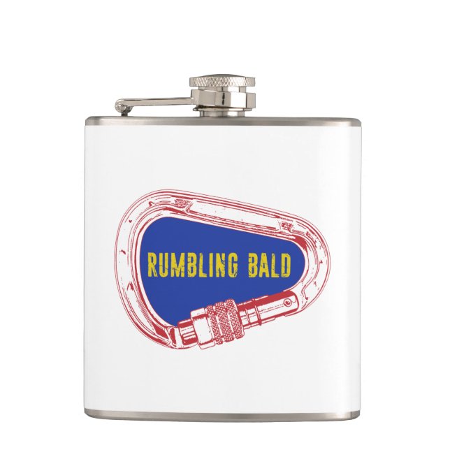 Rumbling Bald Climbing Carabiner Flask (Front)