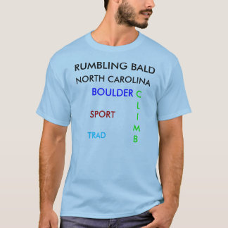 RUMBLING BALD, NORTH CAROLINA, BOULDER, SPORT, ... T-Shirt