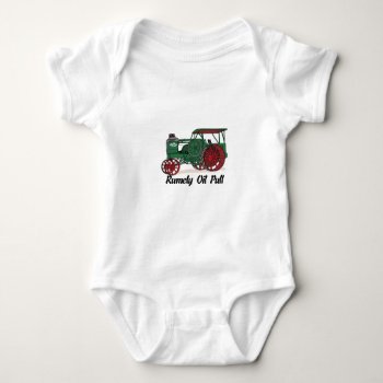 Rumely Oil Pull Tractor Baby Bodysuit by Grandslam_Designs at Zazzle