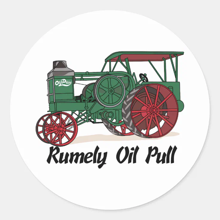 RUMLEY OIL PULL TRACTOR  9" x 12" Sign 